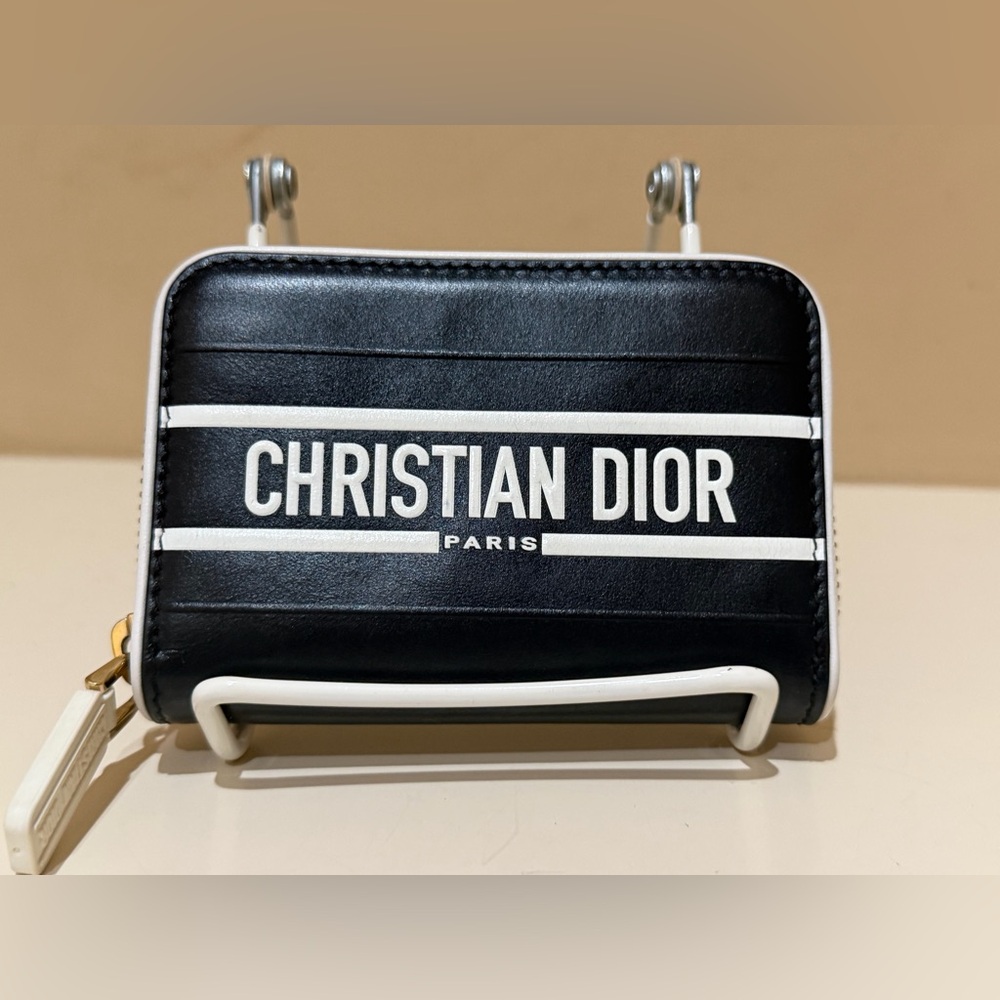 Christian Dior Vibe Leather Compact Wallet